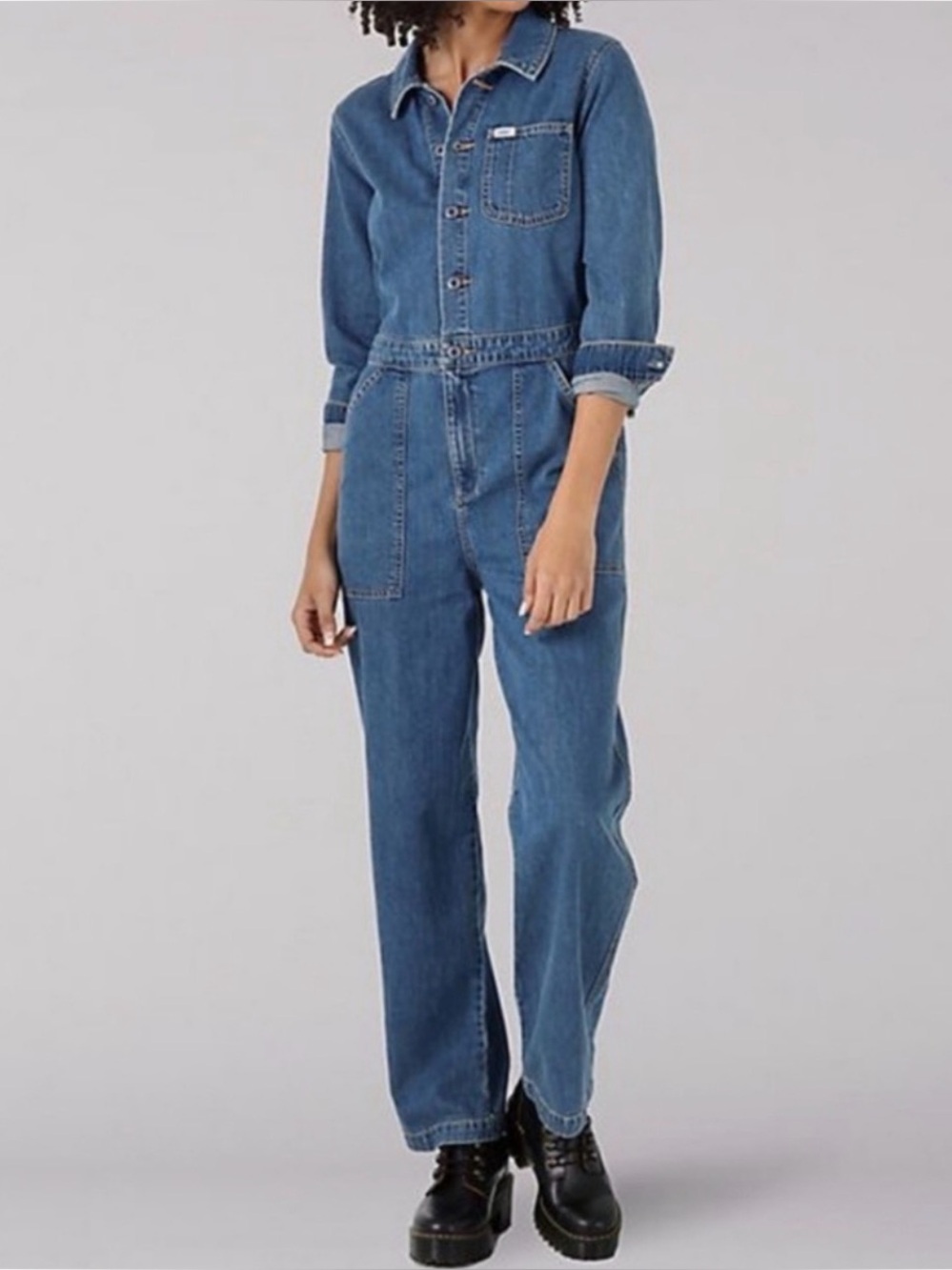 Lee Workwear Heritage Union Alls Coveralls Jumpsuit XL Blue Denim Utility Chore